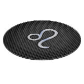 Leo Zodiac Symbool op het koolstofvezeldecor Snijplank (Hoek)