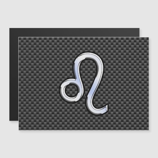 Leo Zodiac Symbool op houtskoolvezelplaat (Voorkant / Achterkant)