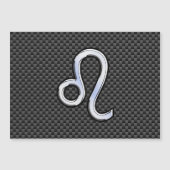 Leo Zodiac Symbool op houtskoolvezelplaat (Voorkant)