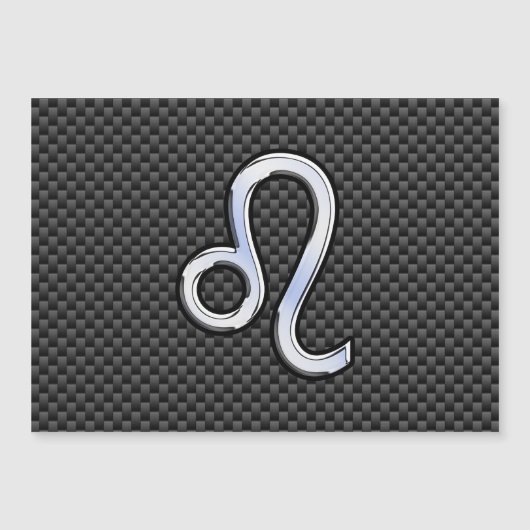 Leo Zodiac Symbool op houtskoolvezelplaat (Voorkant)