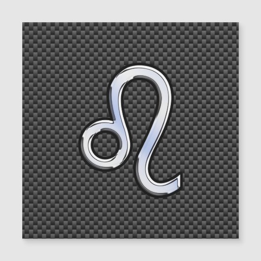 Leo Zodiac Symbool op houtskoolvezelplaat (Voorkant)