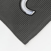 Leo Zodiac Symbool op houtskoolvezelplaat Fleece Deken (Hoek)