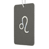 Leo Zodiac Symbool op houtskoolvezelplaat Luchtverfrisser (Links)