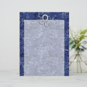 Leo Zodiac Symbool op Navy Blue Digital Camo (Staand voorkant)