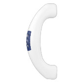 Leo Zodiac Symbool op Navy Blue Digital Camouflage Keramische Kastgreep (Zijkant)