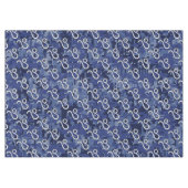 Leo Zodiac Symbool op Navy Blue Digital Camouflage Tafelkleed (Voorkant (Horizontaal))