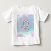Leo Zodiac-symbool op Pastels Nacre Style Print (Voorkant)