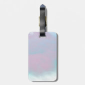 Leo Zodiac-symbool op Pastels Nacre Style Print Bagagelabel (Achterkant verticaal)