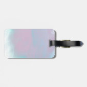 Leo Zodiac-symbool op Pastels Nacre Style Print Bagagelabel (Achterkant horizontaal)