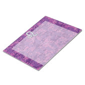 Leo Zodiac-symbool op roze Fuchsia Digital Camo Notitieblok (Schuin)