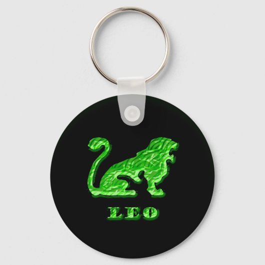Leo Zodiac-symbool Sleutelhanger (Voorkant)