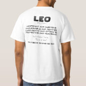 Leo Zodiac T-Shirt (Achterkant)