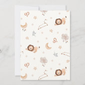 Leo Zodiac teken baby shower Kaart (Achterkant)