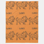 Leo Zodiac Teken Deken (Transparant) (Voorkant)