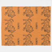 Leo Zodiac Teken Deken (Transparant) (Voorkant (Horizontaal))