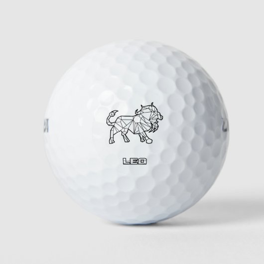 Leo Zodiac teken golfballen (Voorkant)