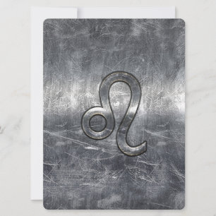 Leo Zodiac-teken in Grunge Distress Style