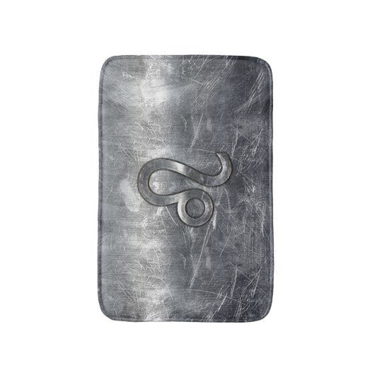 Leo Zodiac-teken in industriële stijl Badmat (Voorkant Verticaal)