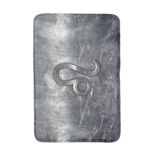 Leo Zodiac-teken in industriële stijl Badmat (Voorkant Verticaal)