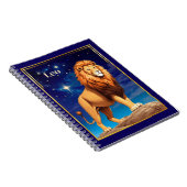 Leo Zodiac teken onder een sterrenhemel Notitieboek (Rechterzijde)