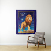 Leo Zodiac teken onder een sterrenhemel Wandkleed (In situ)