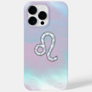 Leo Zodiac-teken op Pastels Nacre Style Case-Mate iPhone 14 Pro Max Hoesje