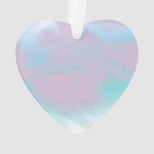 Leo Zodiac-teken op Pastels Nacre Style Print Ornament (achterkant)