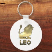 Leo zodiac-teken - oude gouden editie sleutelhanger (Voorkant)