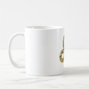 Leo Zodiac - Tribal Gold Koffiemok
