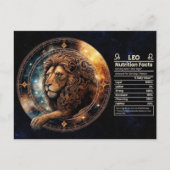 Leo Zodiac Verjaardag Briefkaart (Voorkant)