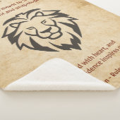 Leo Zodiac with Bold Self-Love Affirmations  Sherpa Deken (3/4)