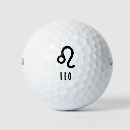 Leo-zodiazoolteken Golfballen (Voorkant)