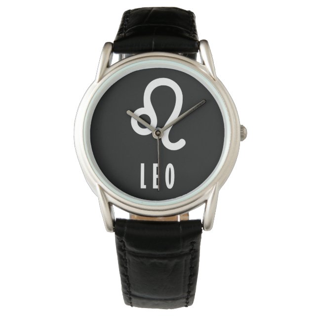 Leo-zodiazoolteken Horloge (Voorkant)