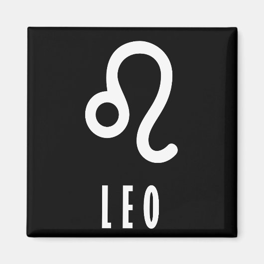 Leo-zodiazoolteken Magneet (Voorkant)