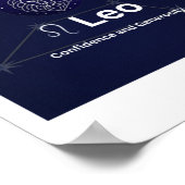 Leo Zodic Sign Sticker Poster (Hoek)