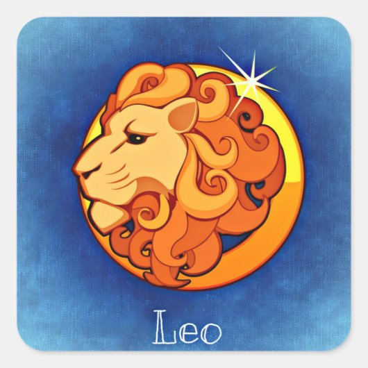 leo zodische stickers (Voorkant)