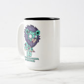 Leo Zombie Tweekleurige Koffiemok (Voorkant links)