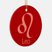 Leo zon teken sterrenbeeld symbool keramisch ornament (Rechts)