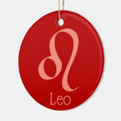 Leo zon teken sterrenbeeld symbool keramisch ornament (Links)
