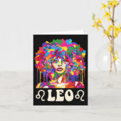 Leo Zwart Meisje Afro-Amerikaanse Vrouw Kunst Verj Kaart (Gele Bloem)