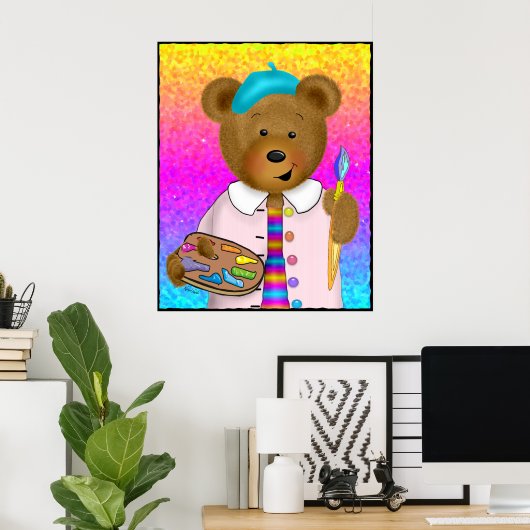 Leobeardo DaVinci Poster (Thuiskantoor)