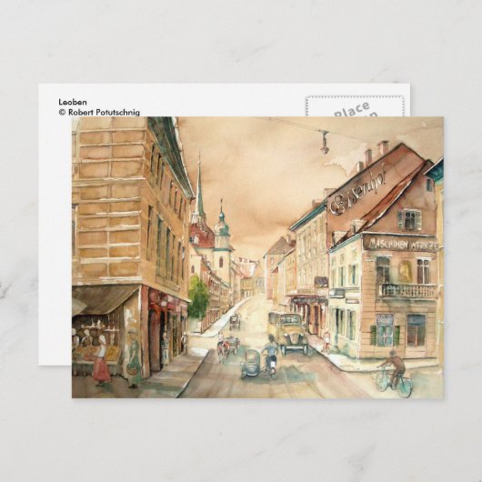 Leoben (7) briefkaart (Voorkant / Achterkant)