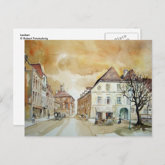 Leoben Briefkaart (Voorkant / Achterkant)