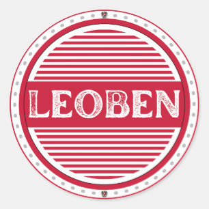 Leoben City Pride Embleem – Oostenrijkse identitei Ronde Sticker