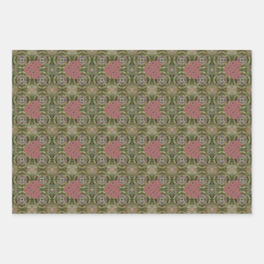 Leoch Forest Heart Inpakpapier Vel (Voorkant 2)