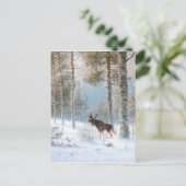 Leodinovich: Elk in het bos Briefkaart (Staand voorkant)