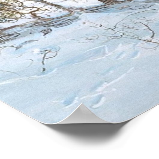 Leodinovich: Elk in het bos Poster (Hoek)