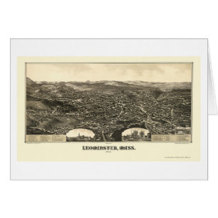 Leominster, MA Panoramic Map - 1886