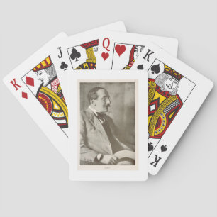 Leon Bakst (1866-1924), Russische schilder, portre Pokerkaarten