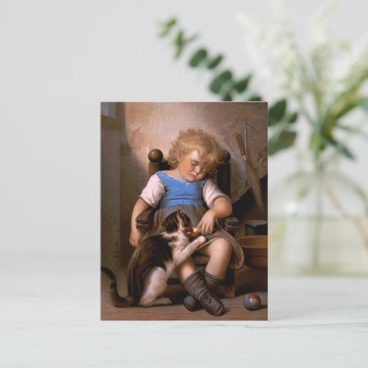 Léon Bazille Perrault - Onbewuste slaper Briefkaart (Staand voorkant)